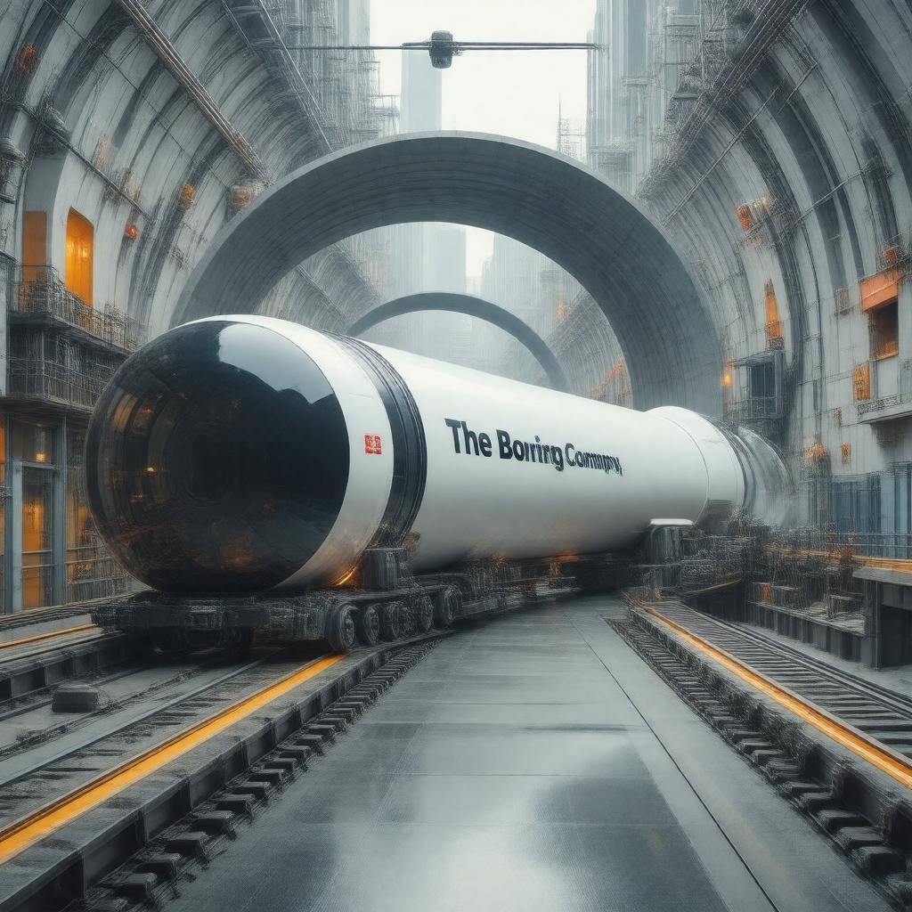 AI-created image of The Boring Company