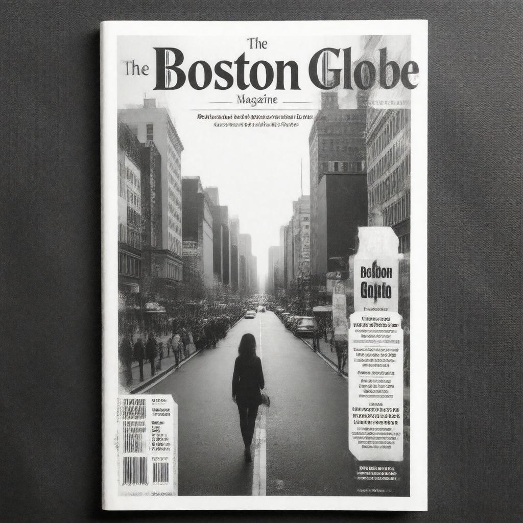 AI-created image of The Boston Globe Magazine