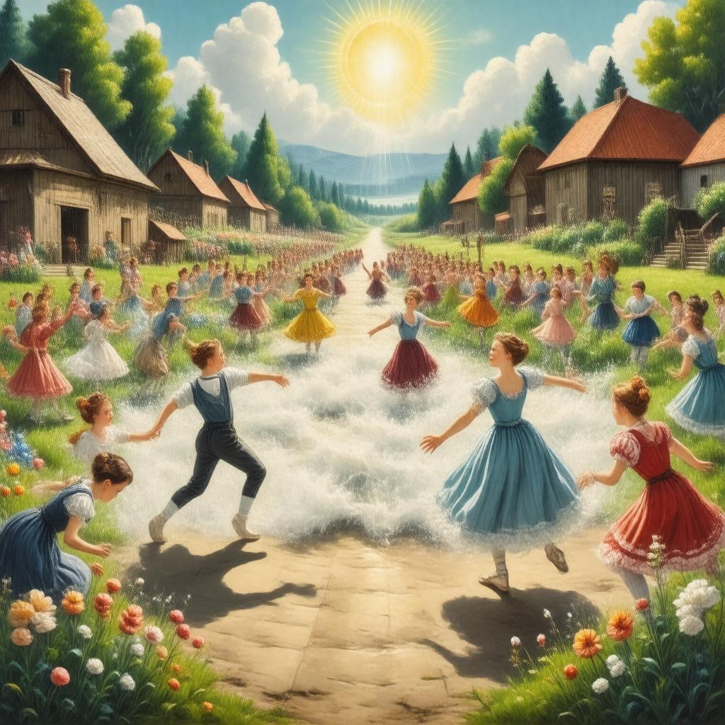 AI-created image of The Bright Stream (ballet)