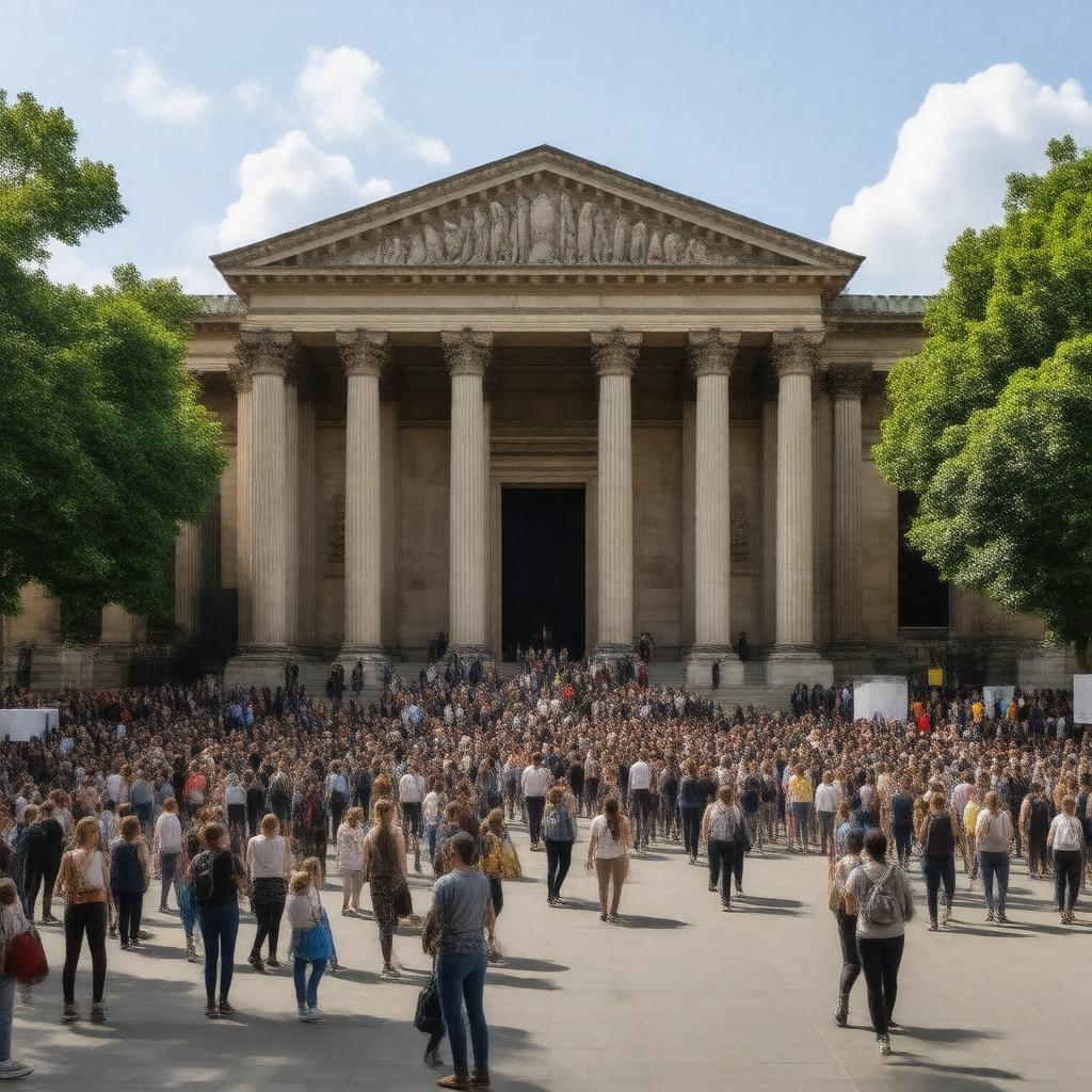 AI-created image of The British Museum