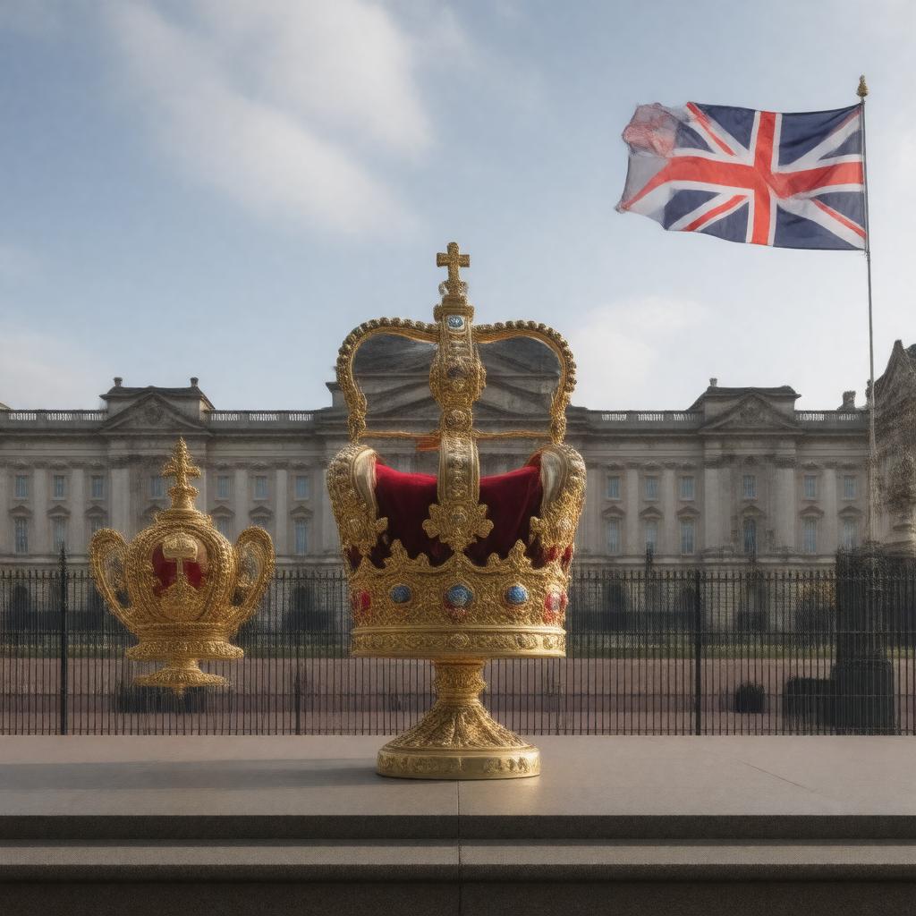 AI-created image of The British monarch