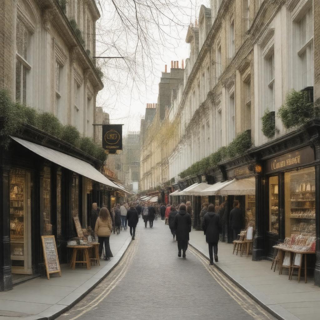 AI-created image of The Camden Passage