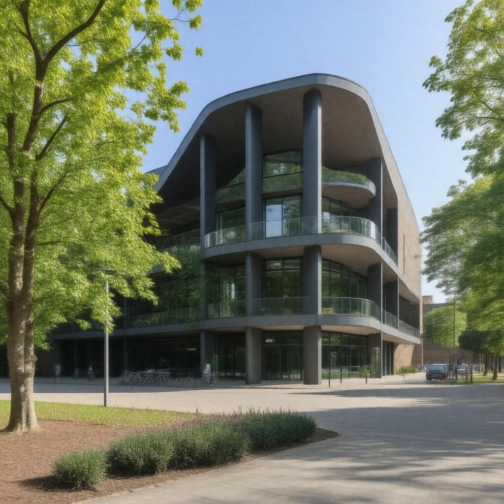 AI-created image of The Cancer Research UK Cambridge Institute