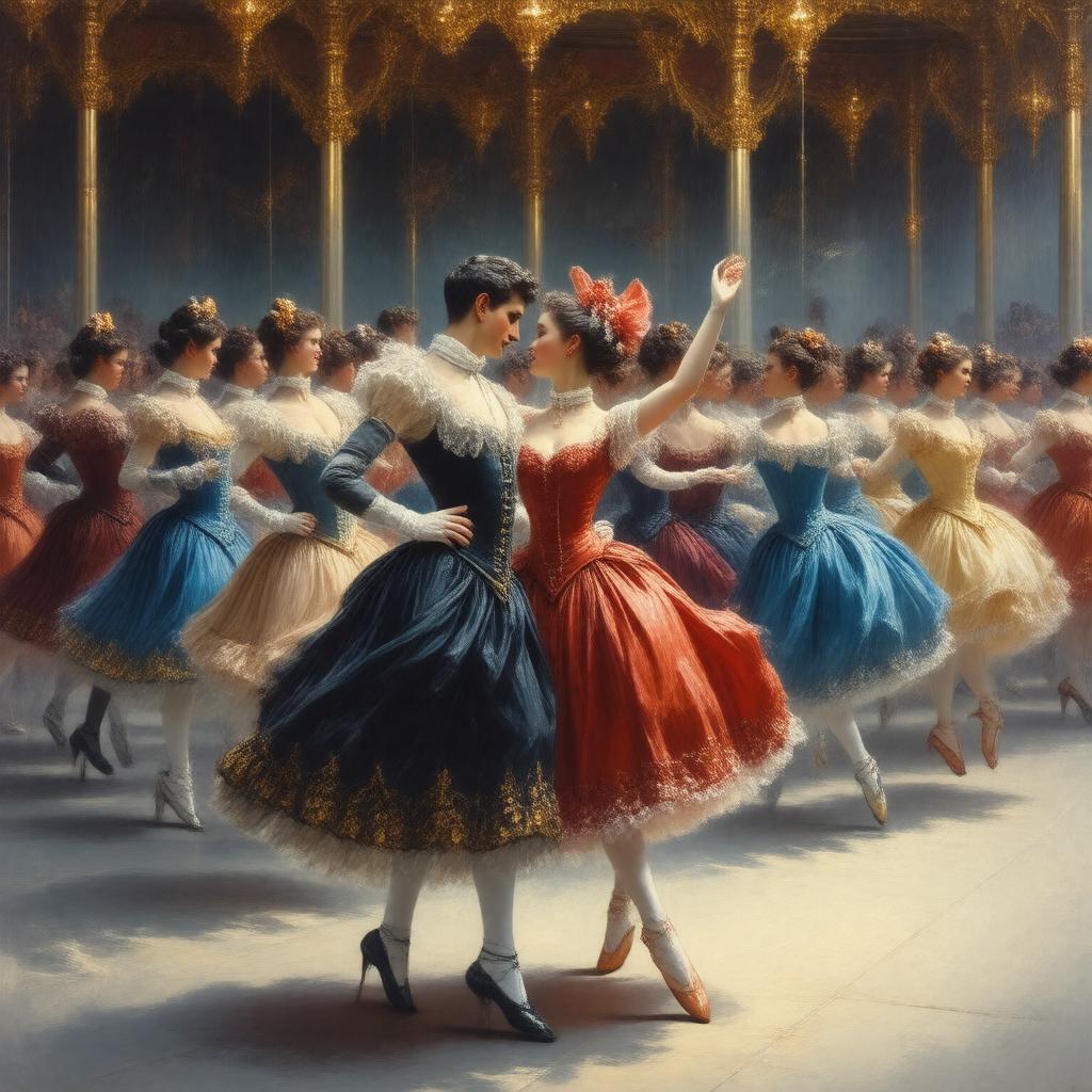 AI-created image of The Carnival (ballet)