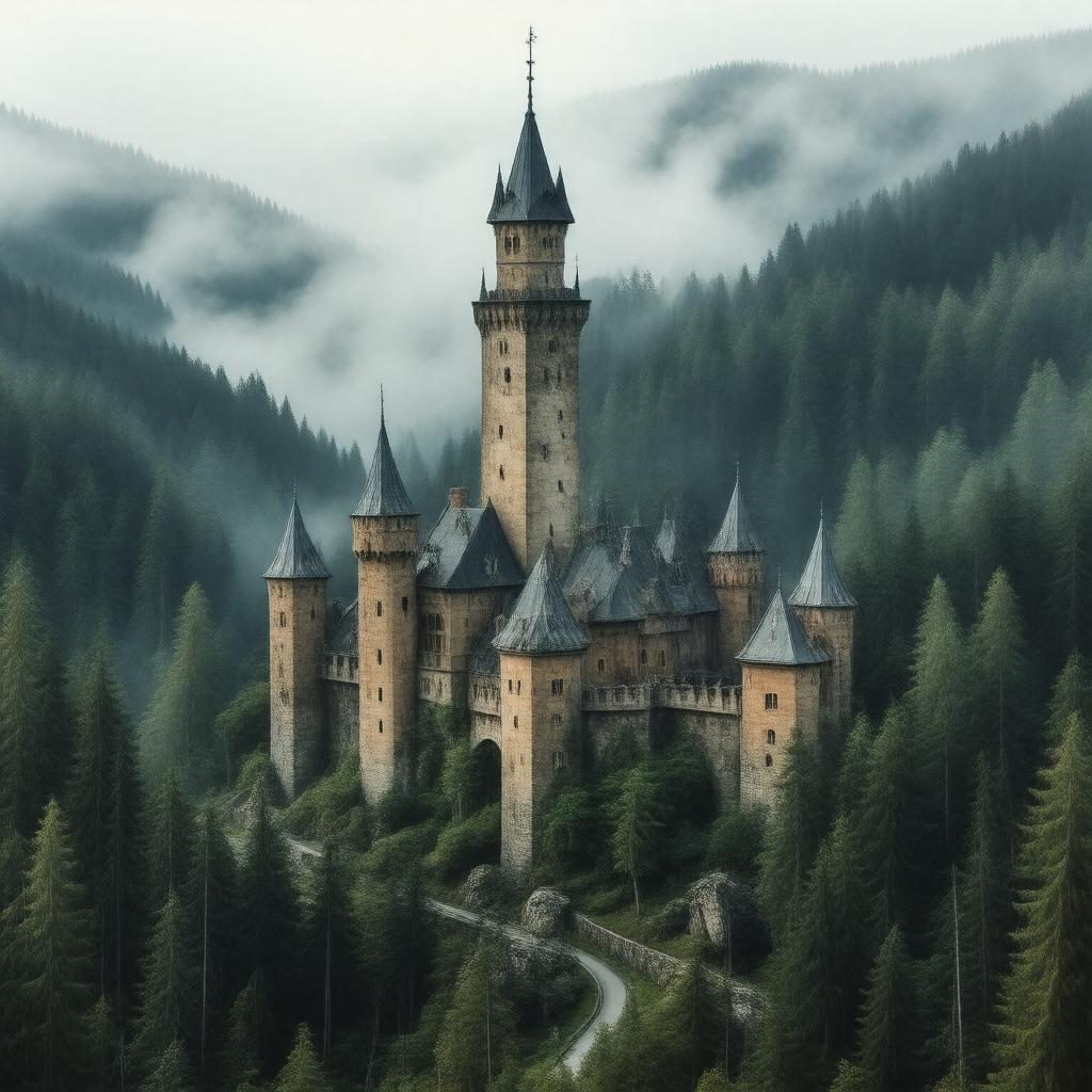 Click to view larger image AI-created image of The Castle in the Forest