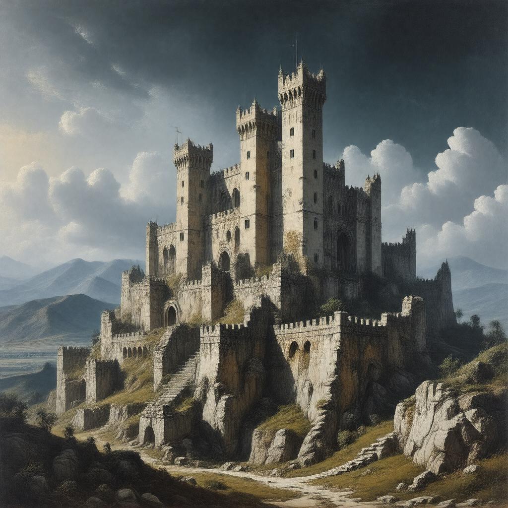 AI-created image of The Castle of Otranto