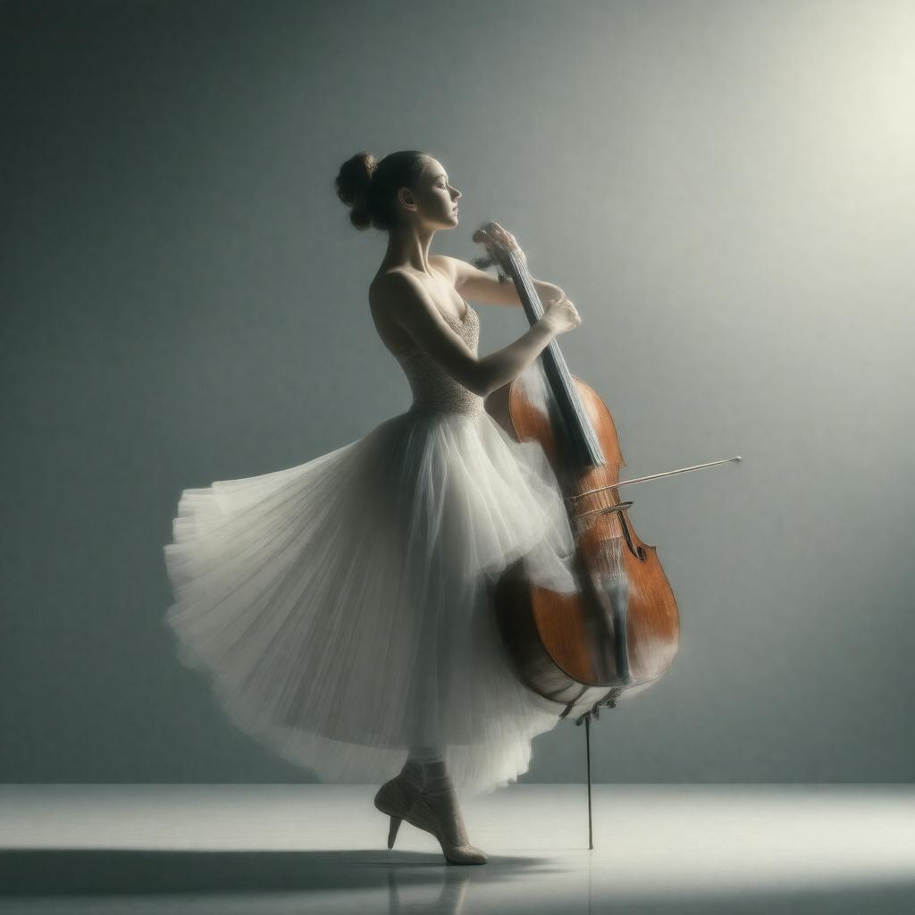 AI-created image of The Cellist