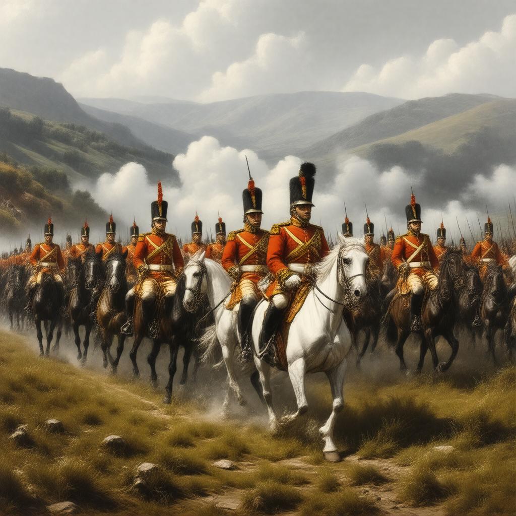 AI-created image of The Charge of the Light Brigade