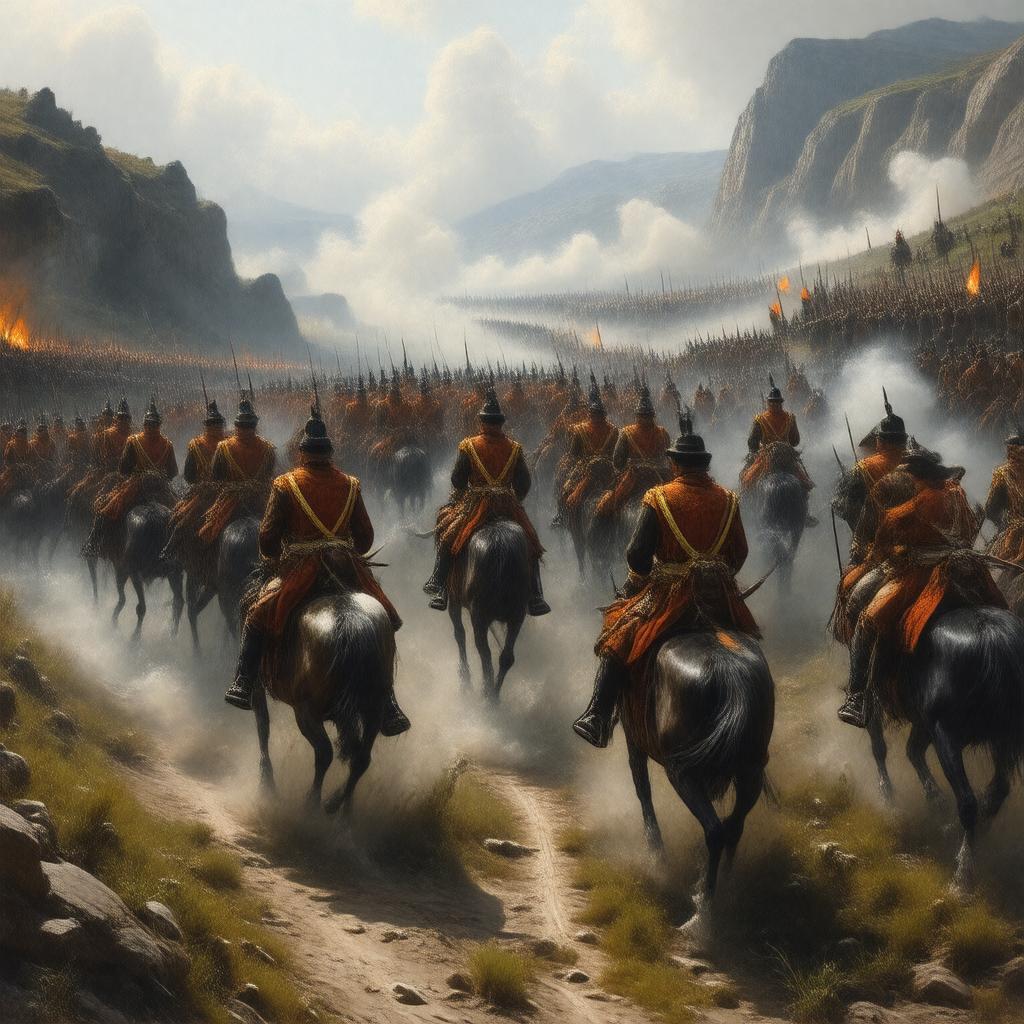 AI-created image of The Charge of the Light Brigade (poem by Alfred, Lord Tennyson)