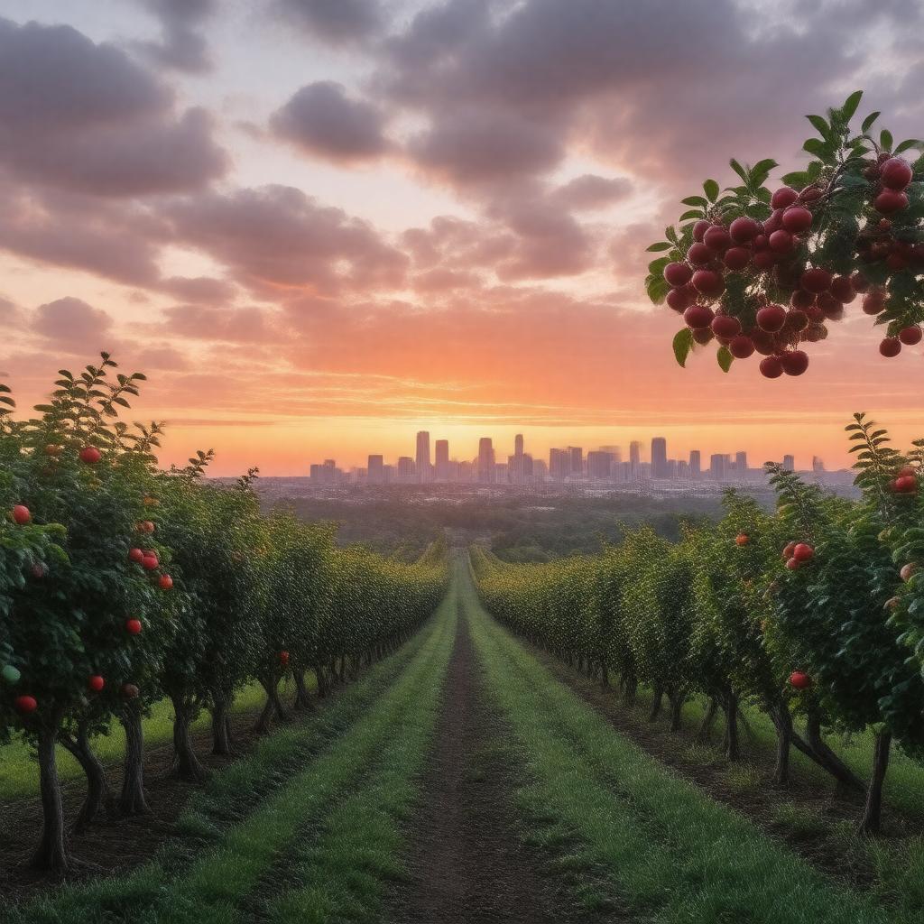 AI-created image of The Cherry City