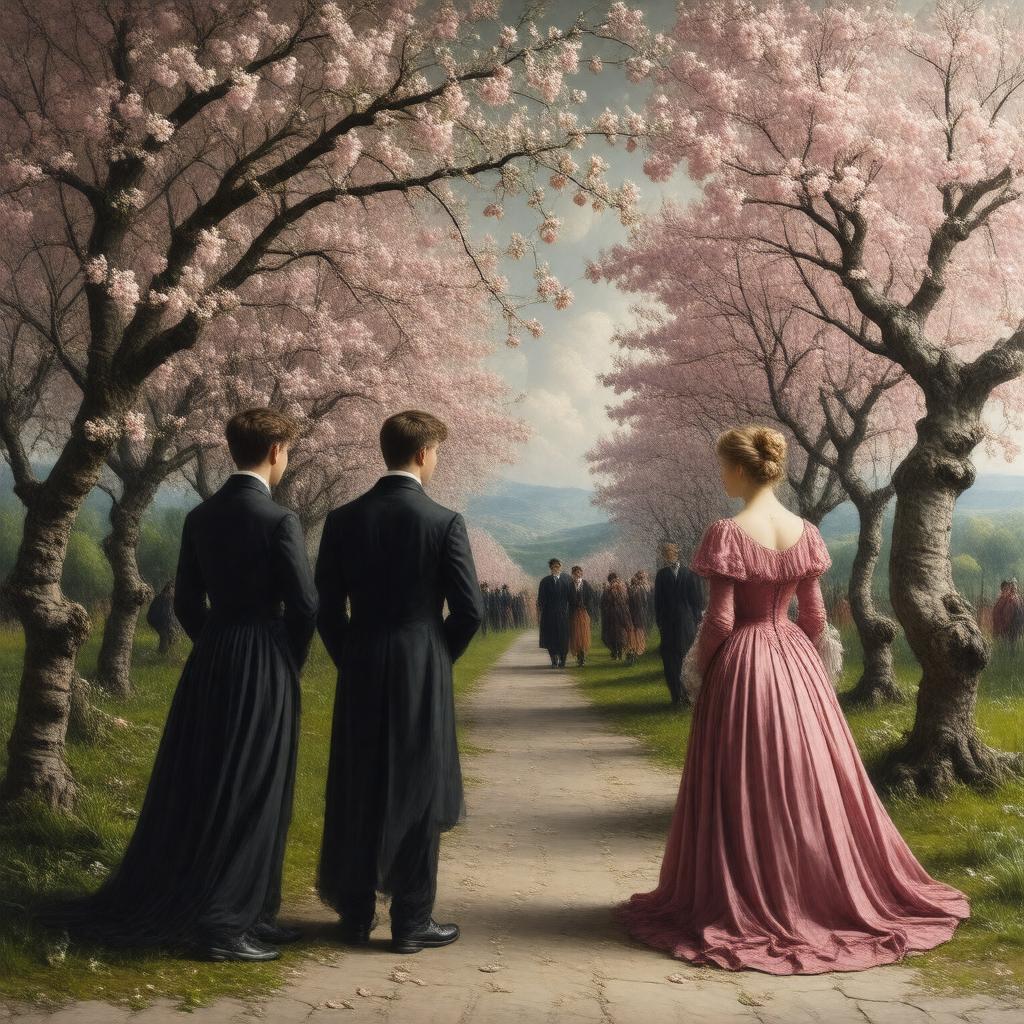 AI-created image of The Cherry Orchard (stage)