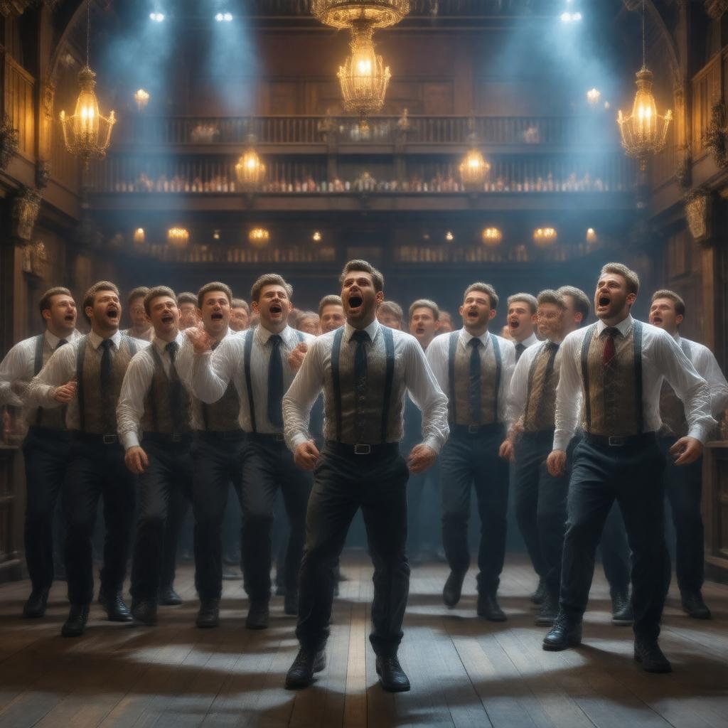 AI-created image of The Choir of Man