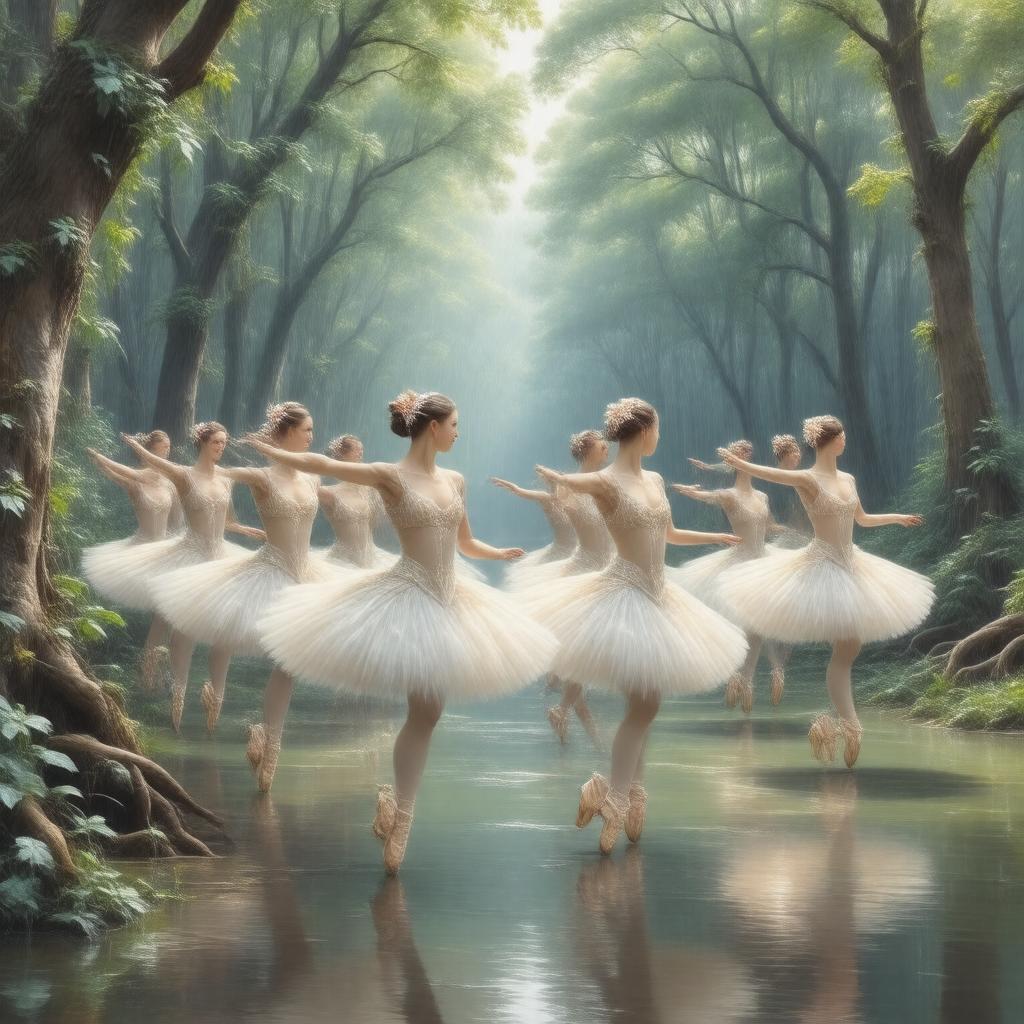 AI-created image of The Cicada (ballet)