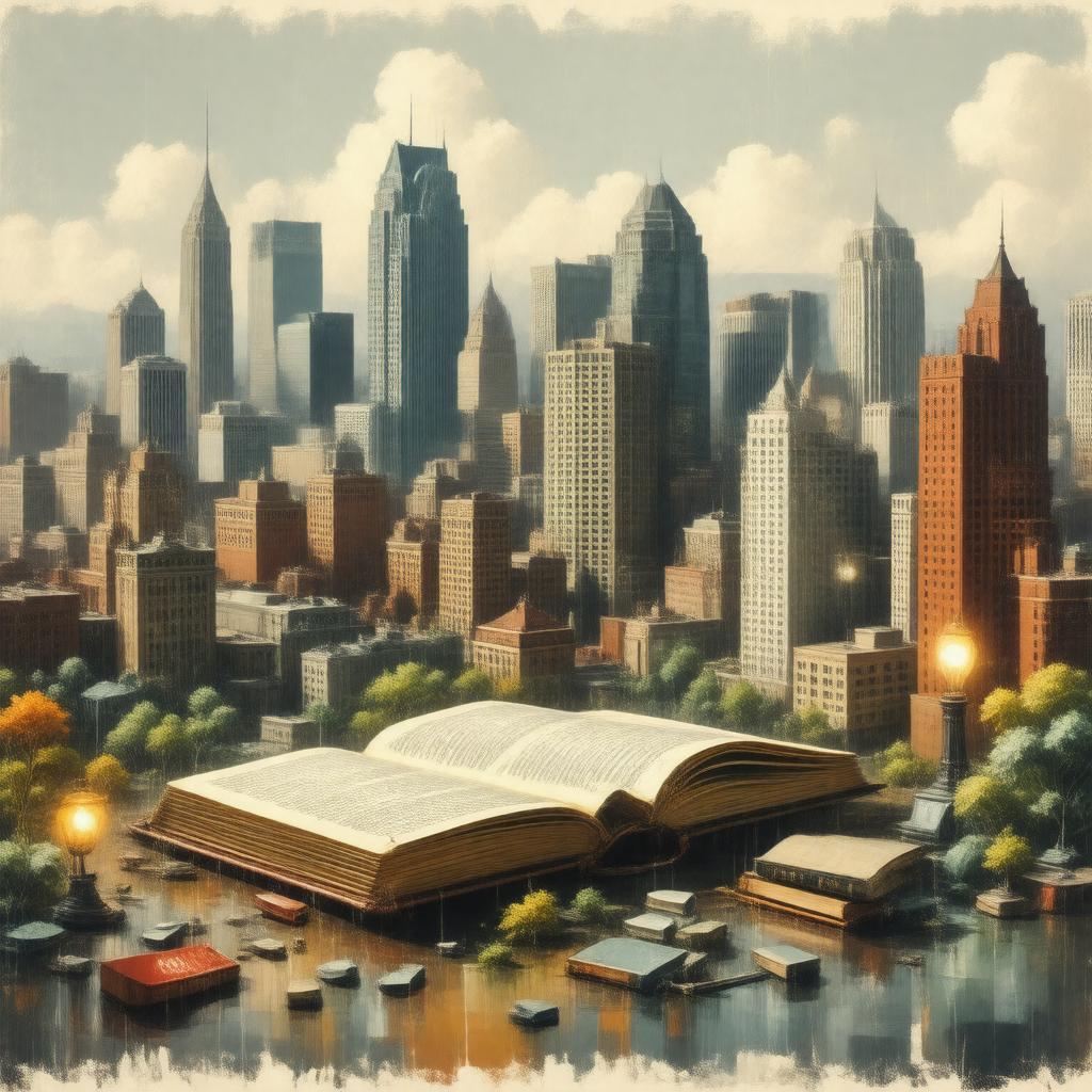 AI-created image of The City That Reads