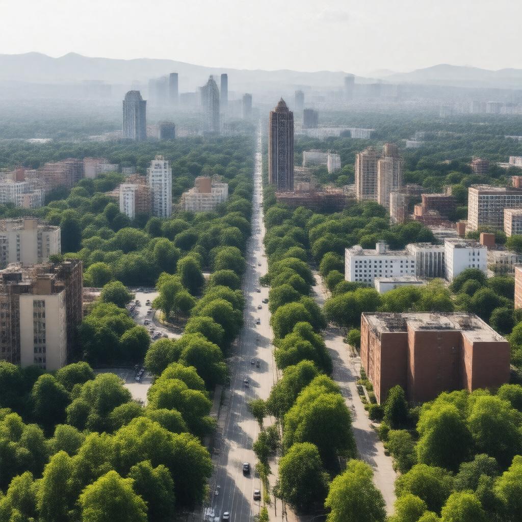 AI-created image of The City in a Forest