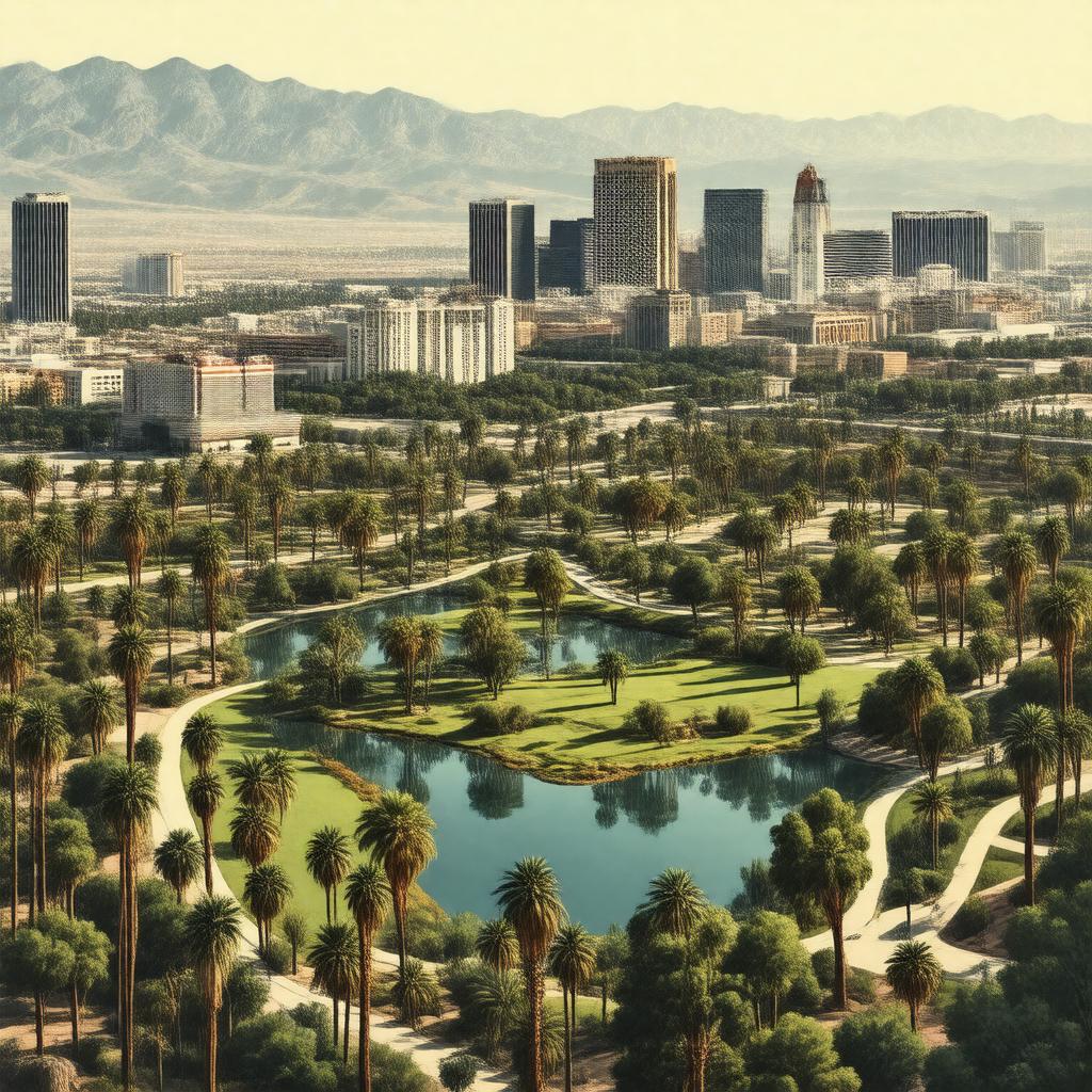 AI-created image of The City in a Park