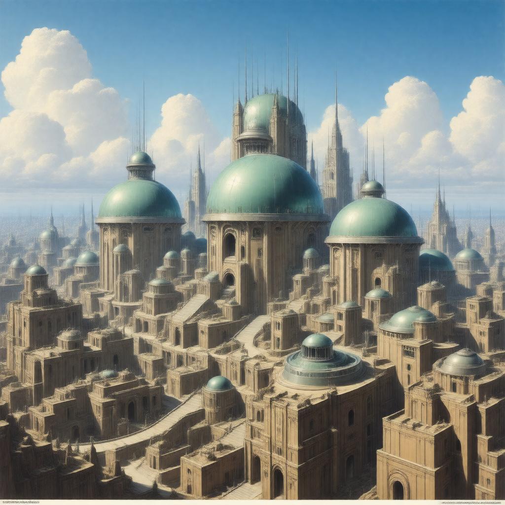 AI-created image of The City of Domes