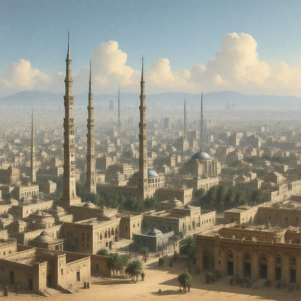 Click to view larger image AI-created image of The City of a Thousand Minarets