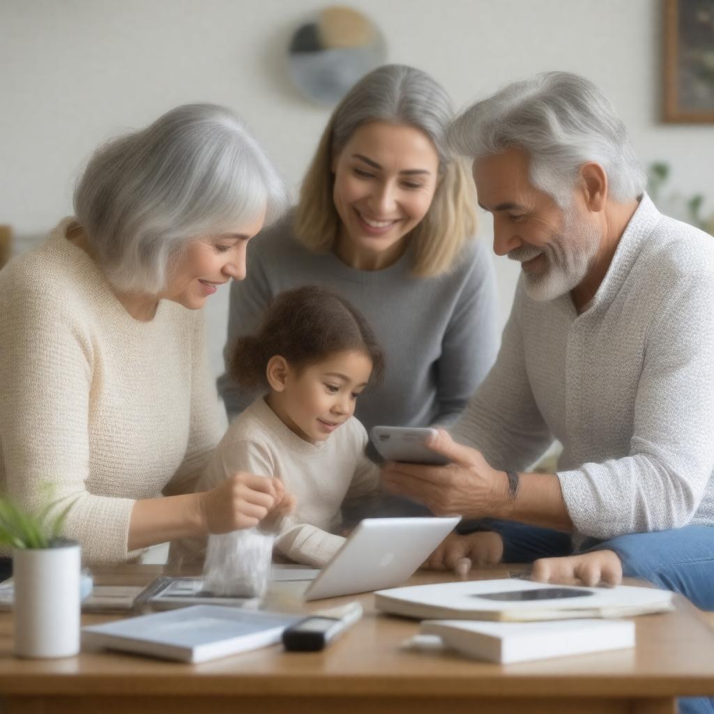 AI-created image of The Connected Family