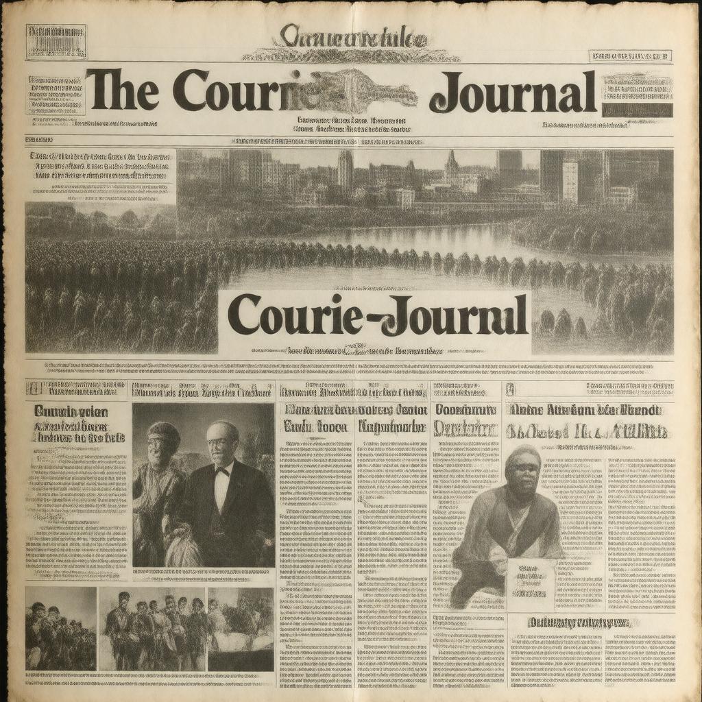 AI-created image of The Courier-Journal