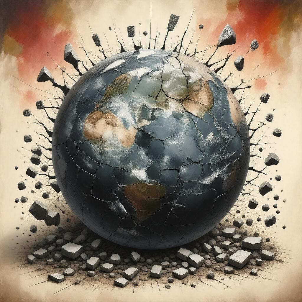 AI-created image of The Crisis of Global Capitalism