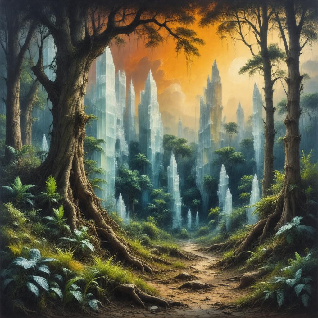 AI-created image of The Crystal World