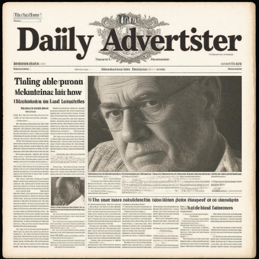 AI-created image of The Daily Advertiser
