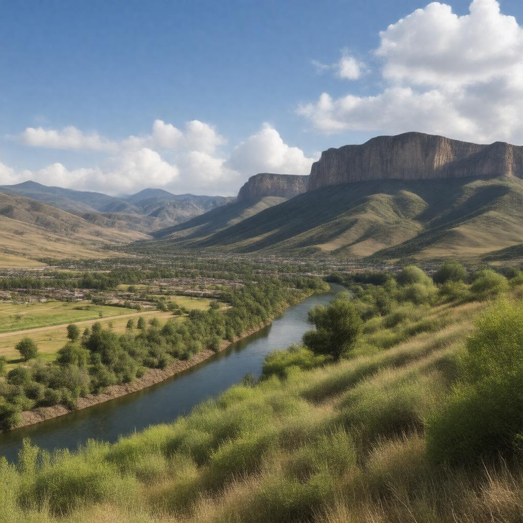 AI-created image of The Dalles, Oregon