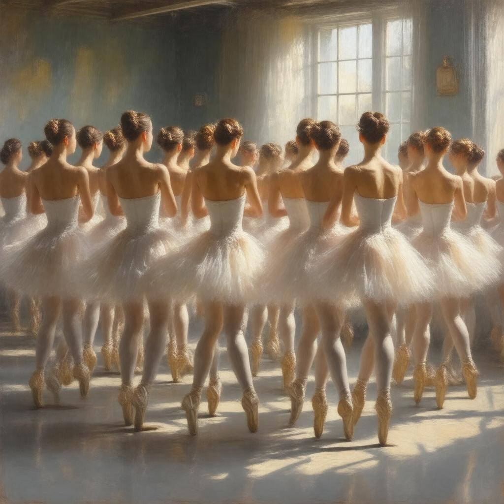 AI-created image of The Dance Class