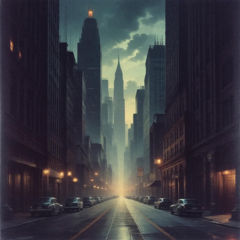 AI-created image of The Dark City