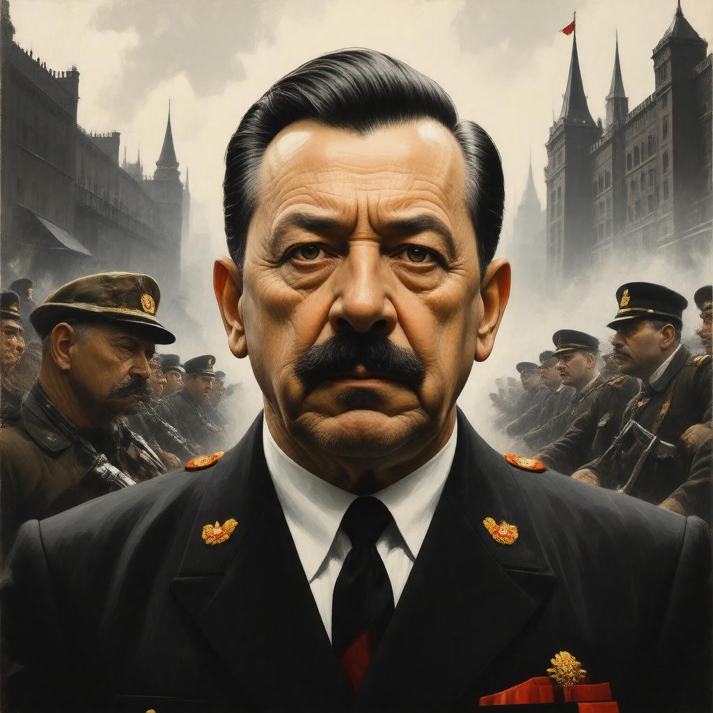 AI-created image of The Death of Stalin