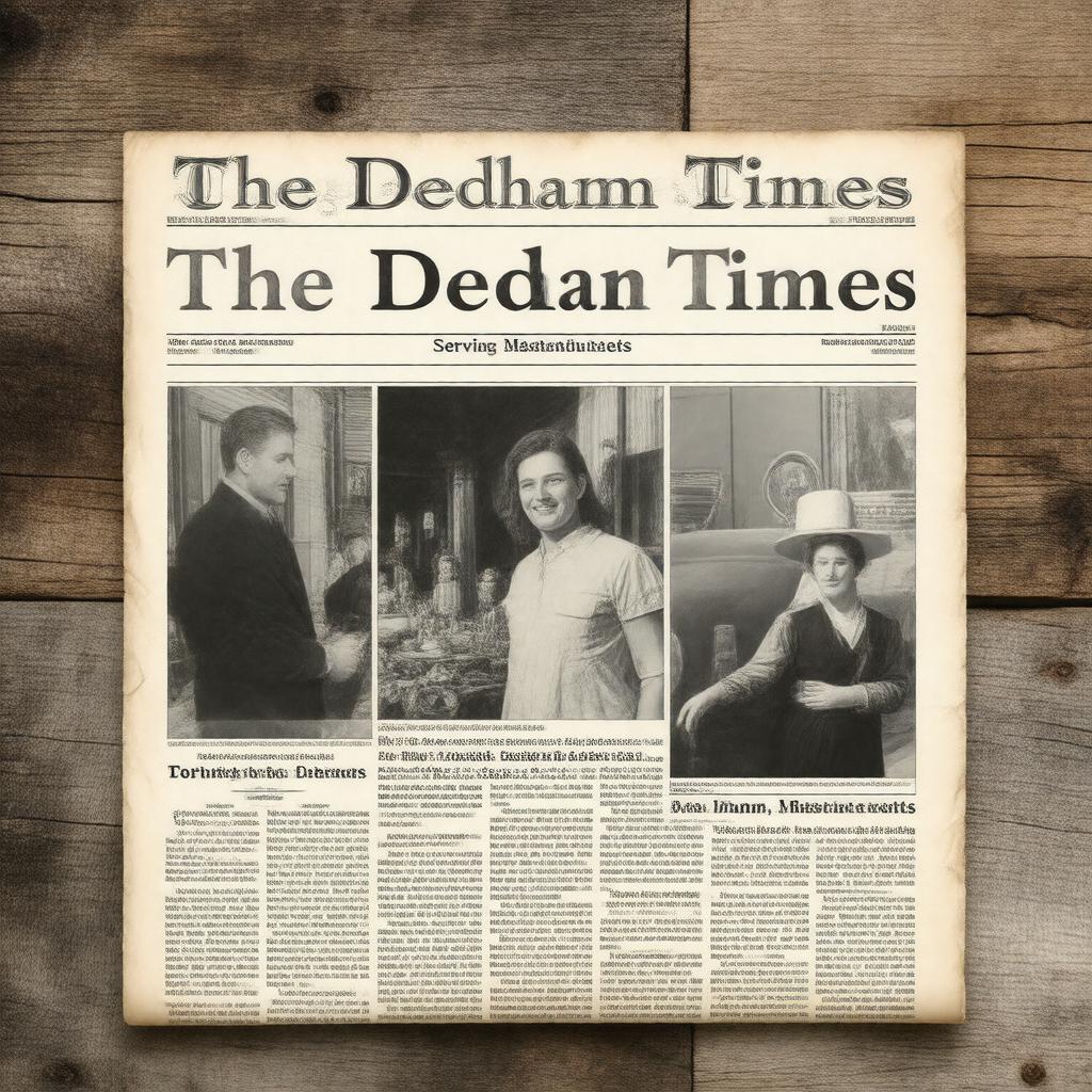 Click to view larger image AI-created image of The Dedham Times