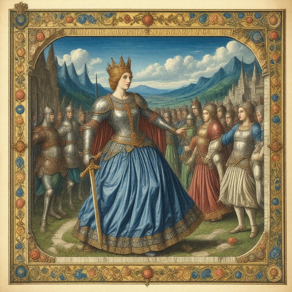 AI-created image of The Defence of Guenevere