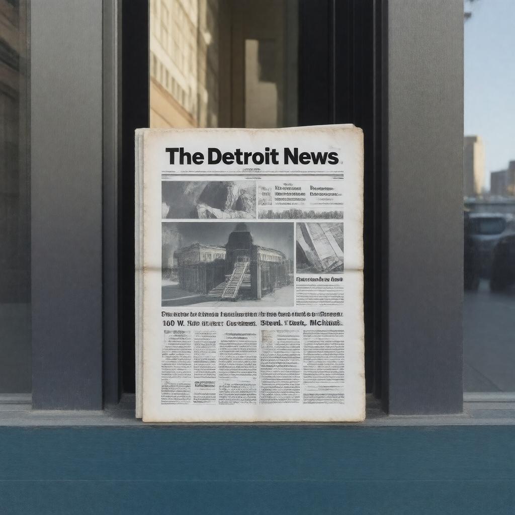 AI-created image of The Detroit News