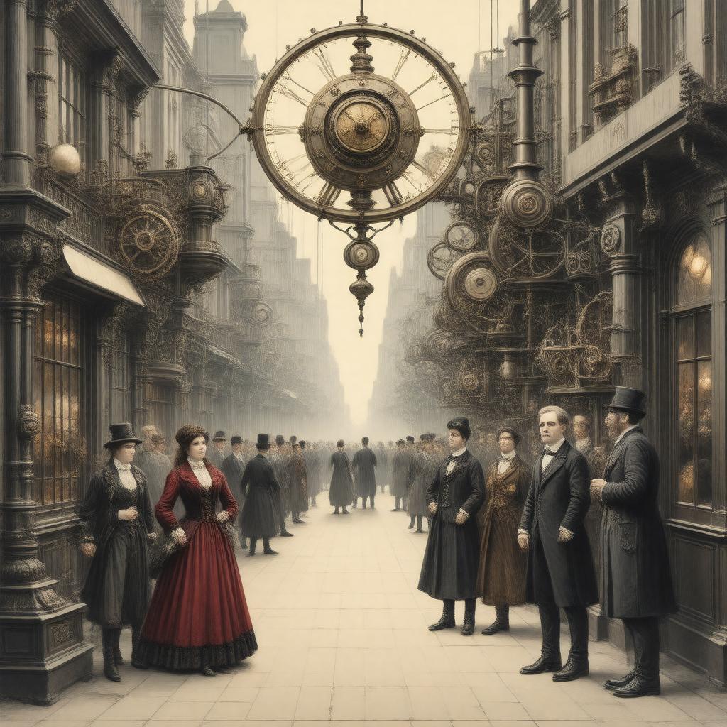 AI-created image of The Difference Engine (novel)