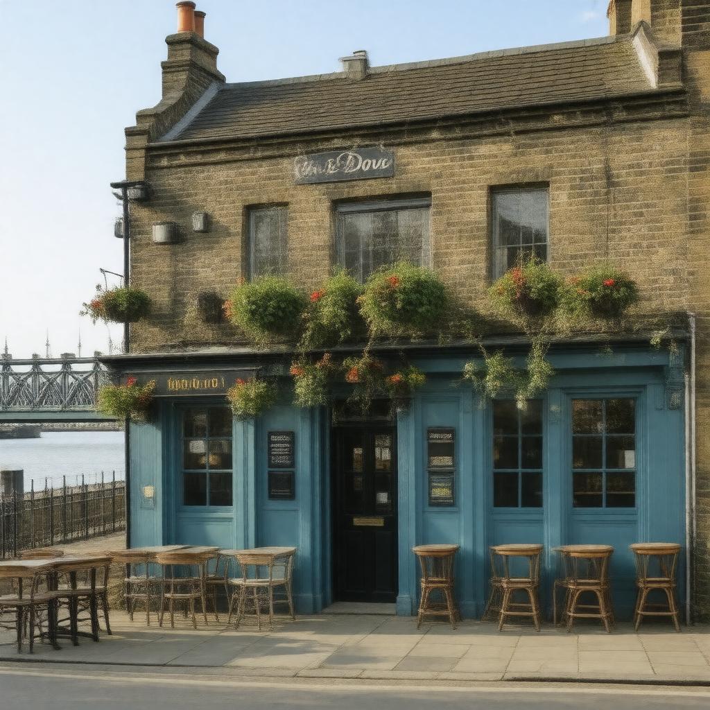 AI-created image of The Dove (historic pub)