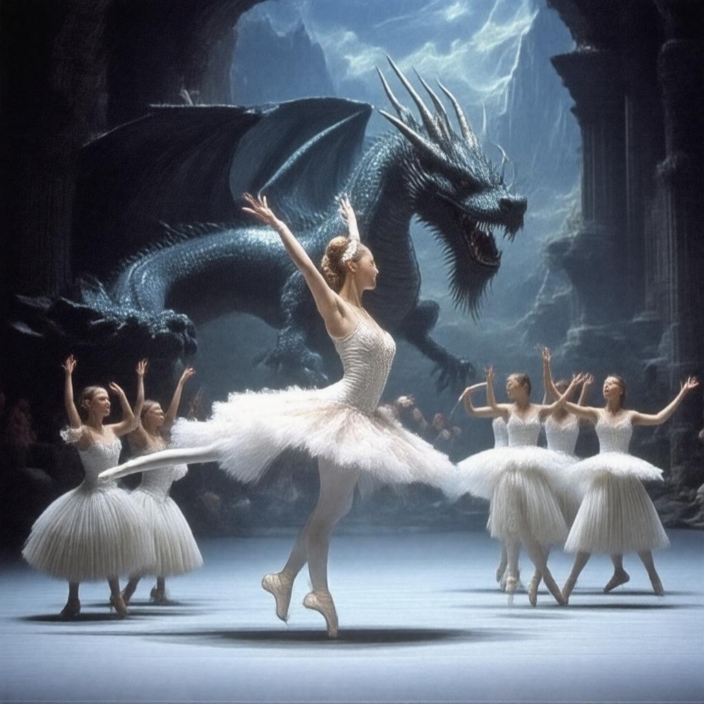 AI-created image of The Dragon (ballet)