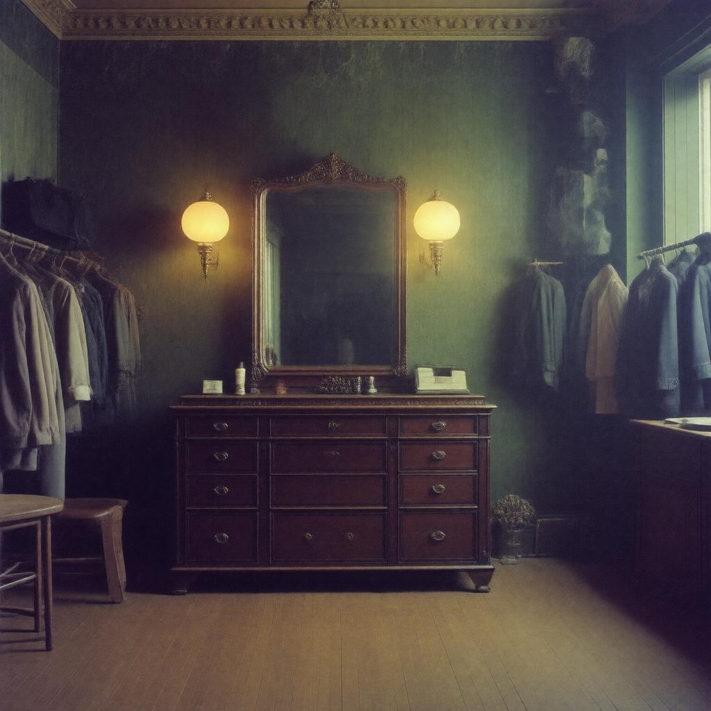 AI-created image of The Dresser (stage)