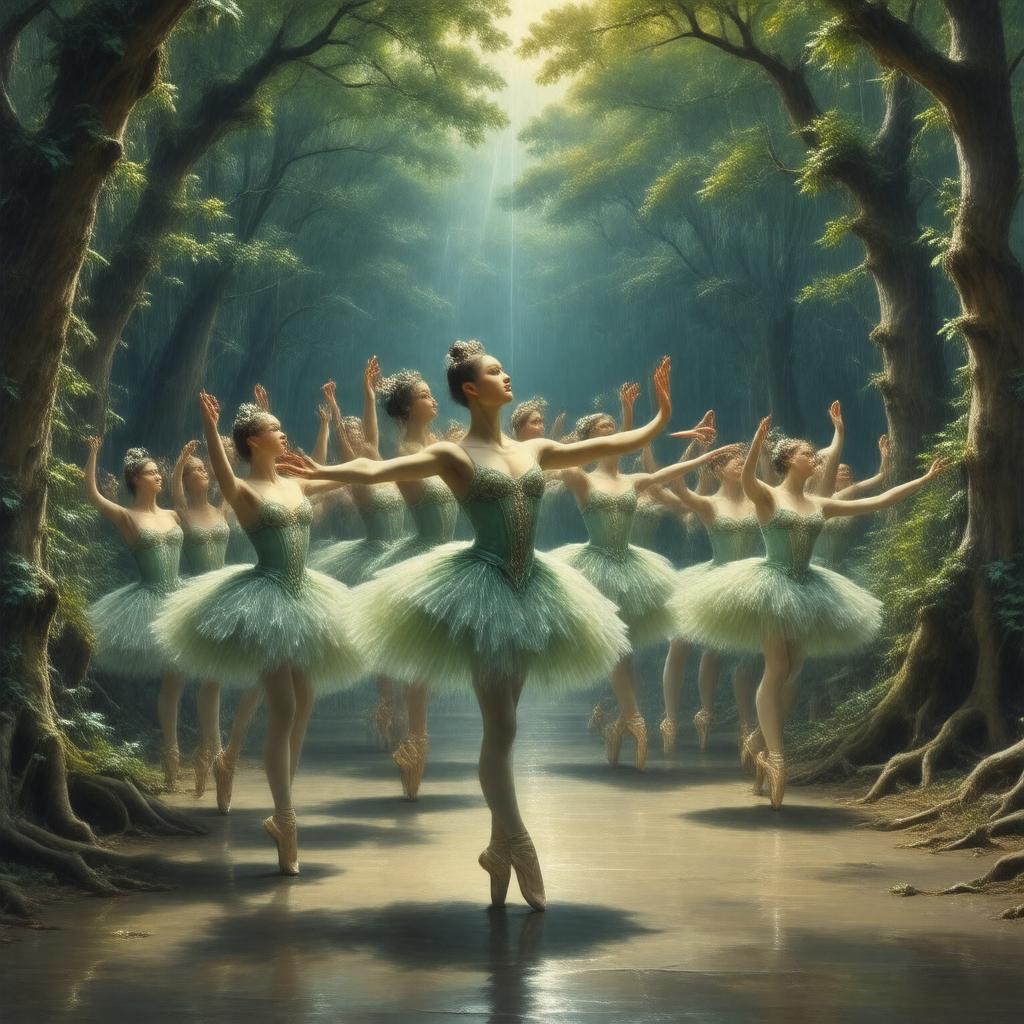 AI-created image of The Dryad (ballet)