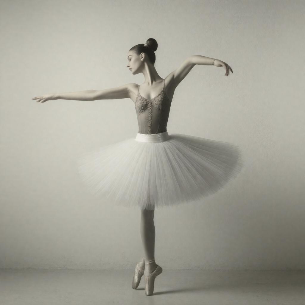 AI-created image of The Dying Swan (ballet)