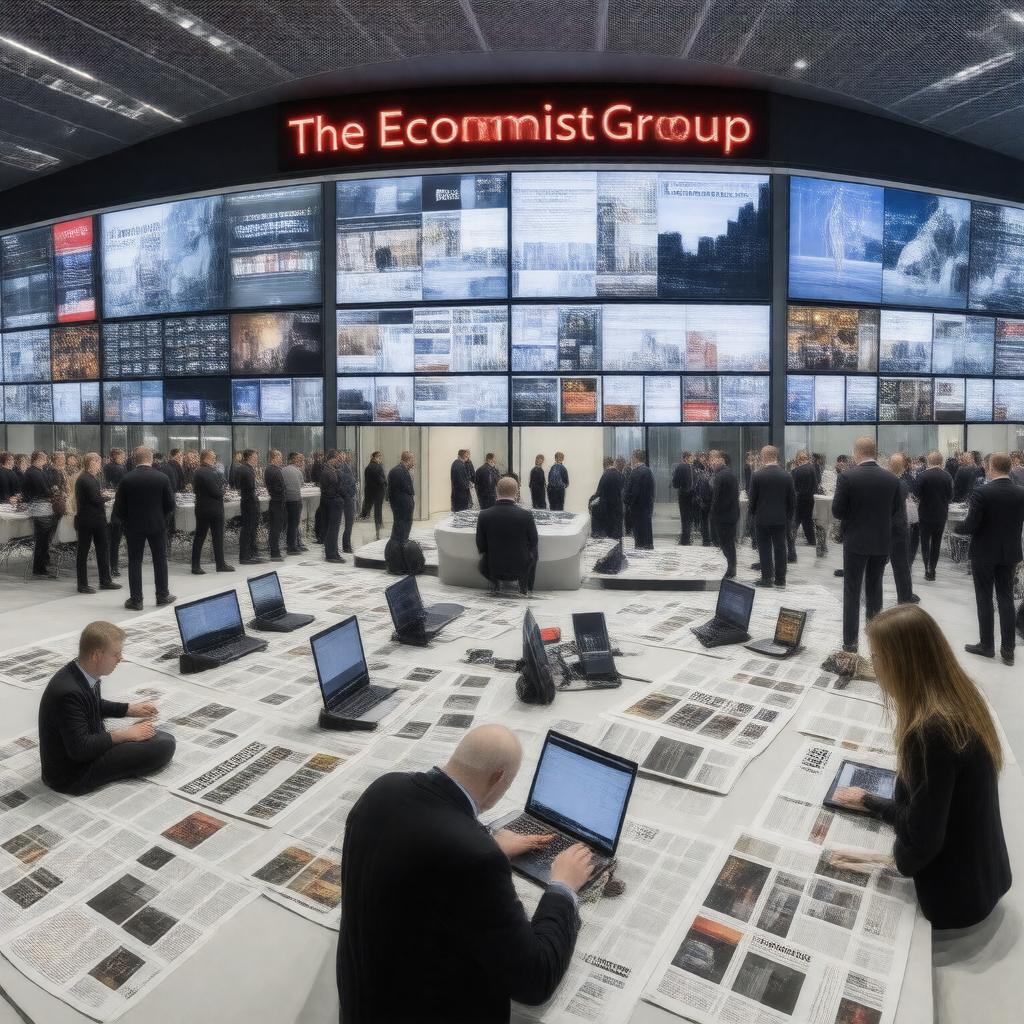 Click to view larger image AI-created image of The Economist Group