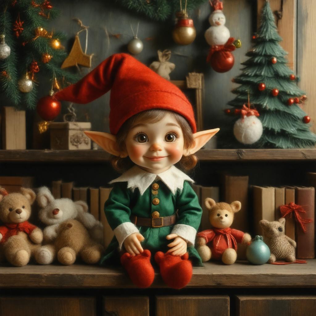 AI-created image of The Elf on the Shelf