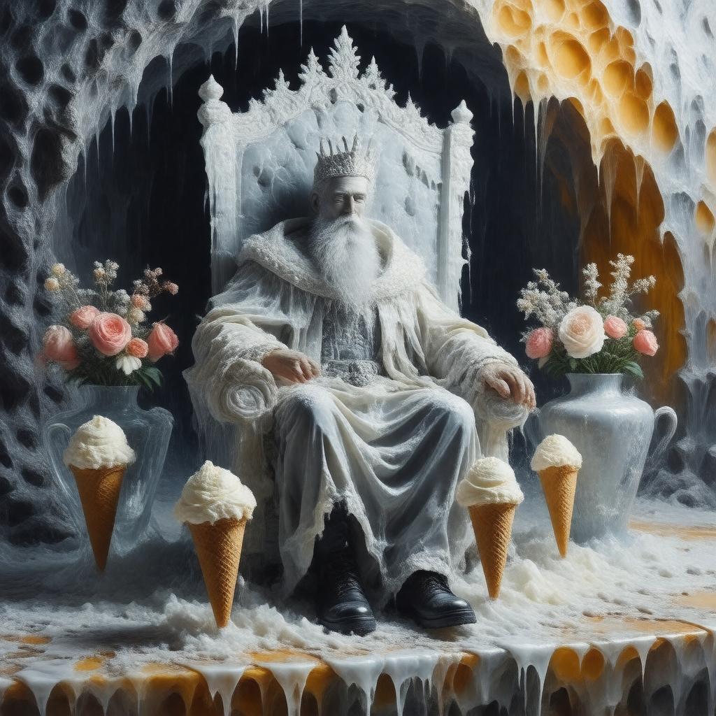 AI-created image of The Emperor of Ice-Cream