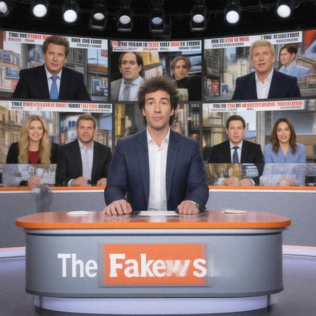 AI-created image of The Fake News Show