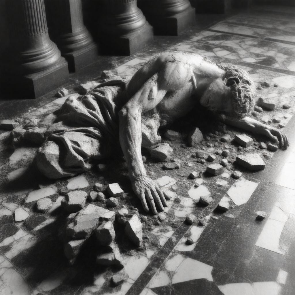 AI-created image of The Fallen Idol