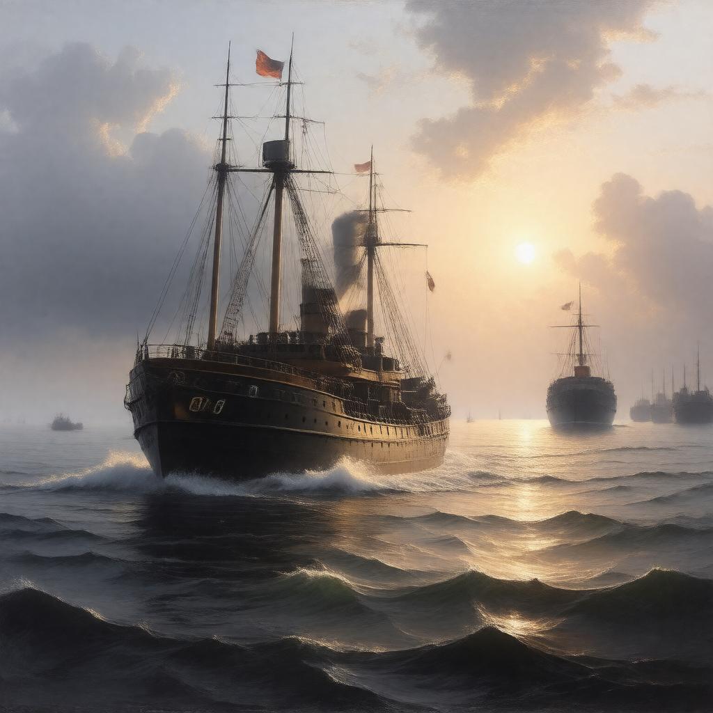 AI-created image of The Fighting Temeraire