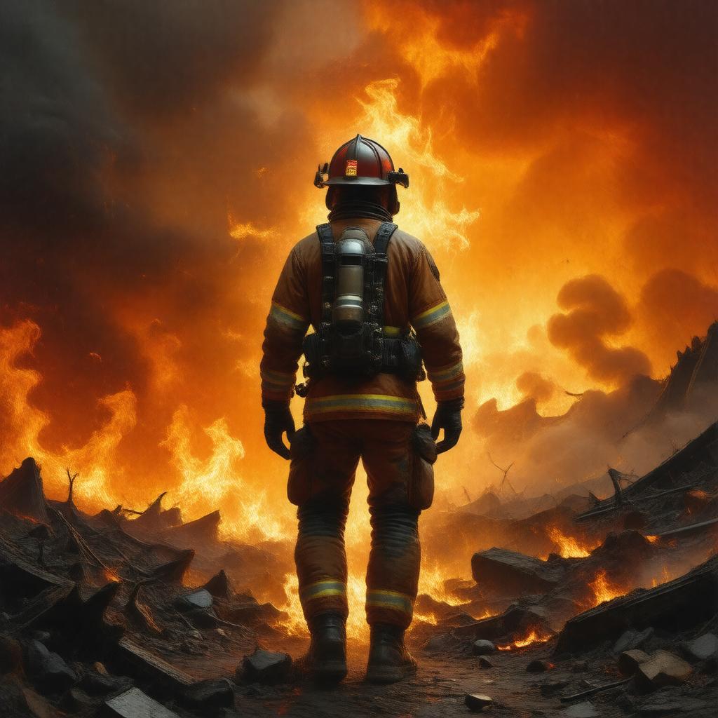 AI-created image of The Fireman