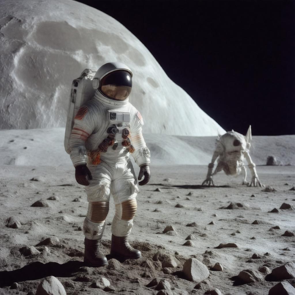 AI-created image of The First Men in the Moon (1964 film)