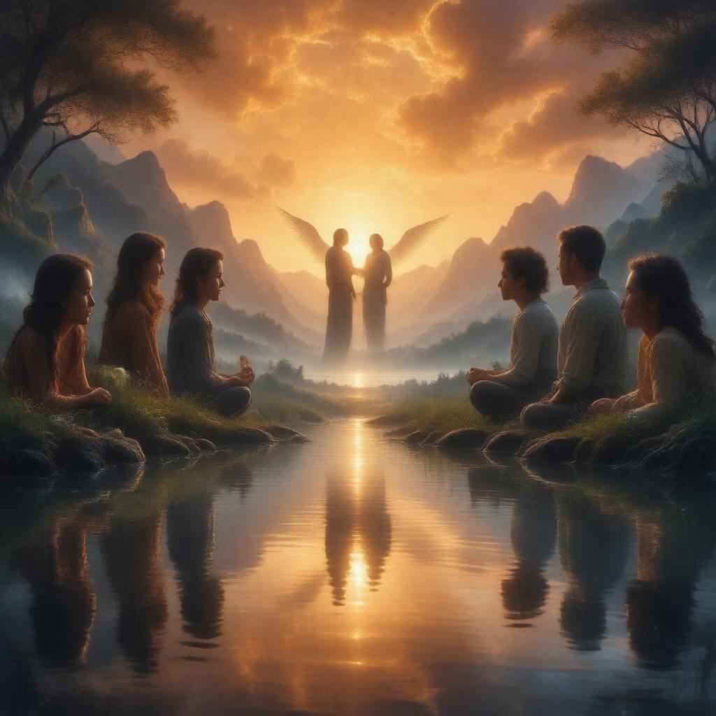 AI-created image of The Five People You Meet in Heaven (TV film)