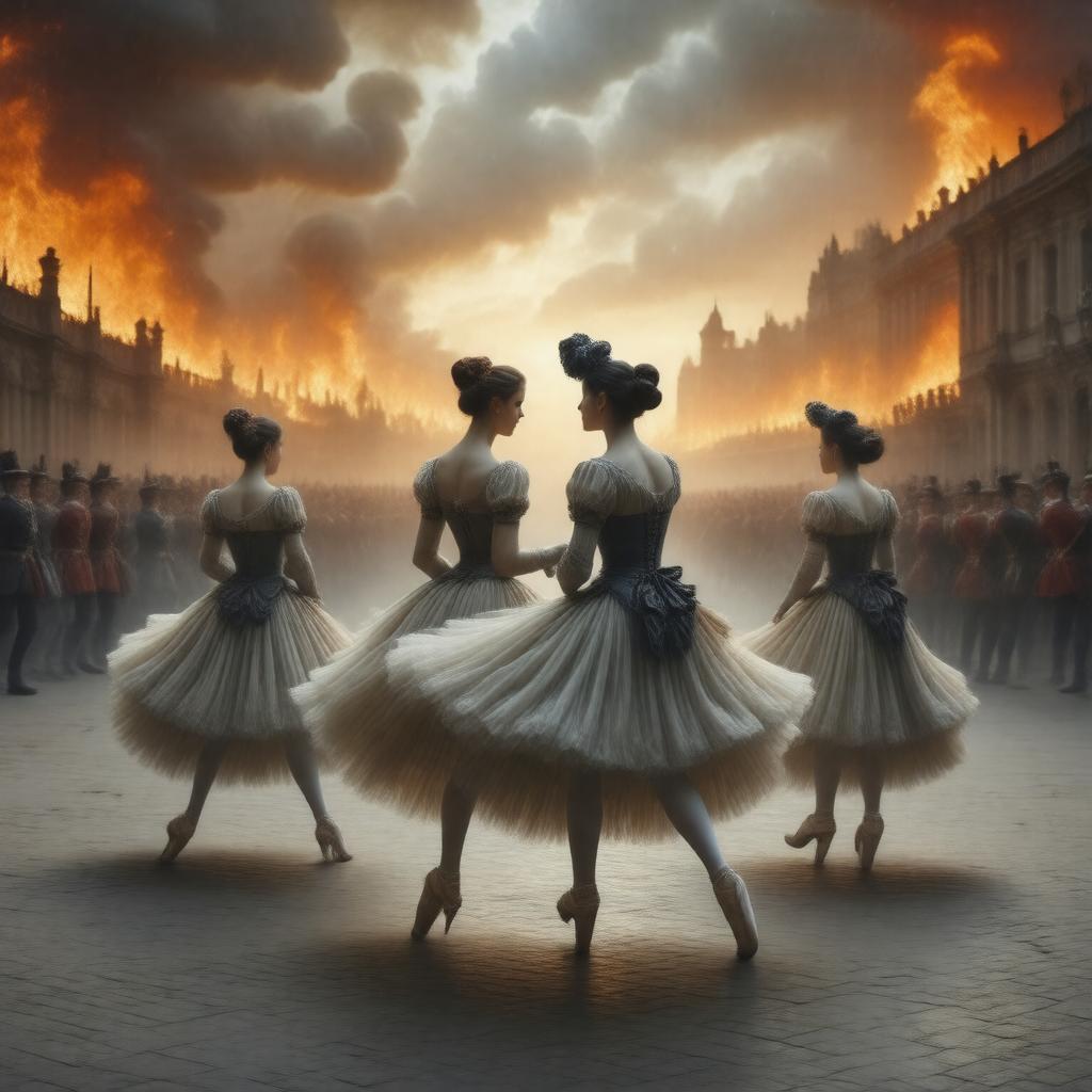 AI-created image of The Flames of Paris (ballet)